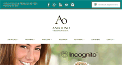 Desktop Screenshot of andolinoorthodontics.com