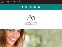 Tablet Screenshot of andolinoorthodontics.com